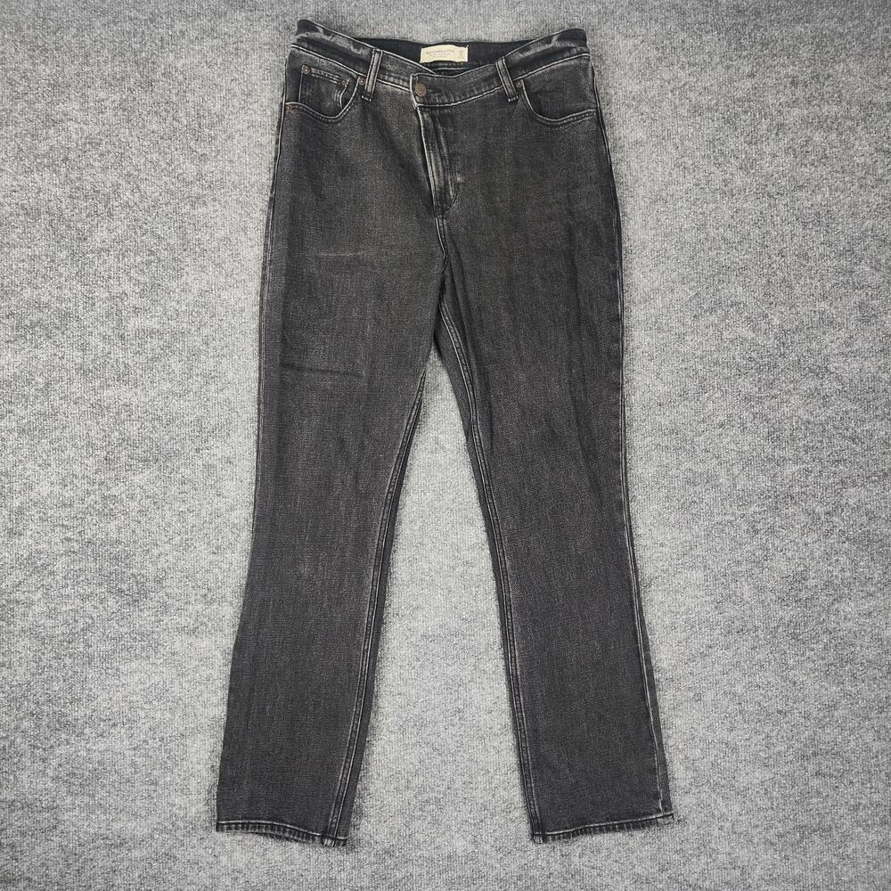 Abercrombie & Fitch The 90s Slim Straight Jeans Womens 29 Ultra High Rise Denim